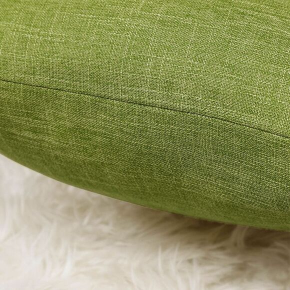 2pcs Linen Throw Pillow Covers Blank Cotton Square Cushion Cover Green - Picture 6 of 6